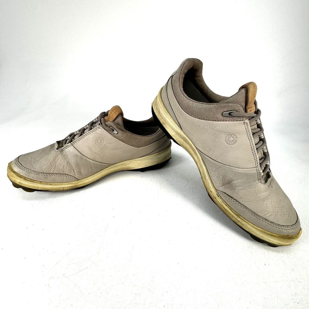 ECCO BIOM HYBRID 3 Womens 7 / 38 Gore-Tex Golf Shoes Yak Leather Spikeless Grey